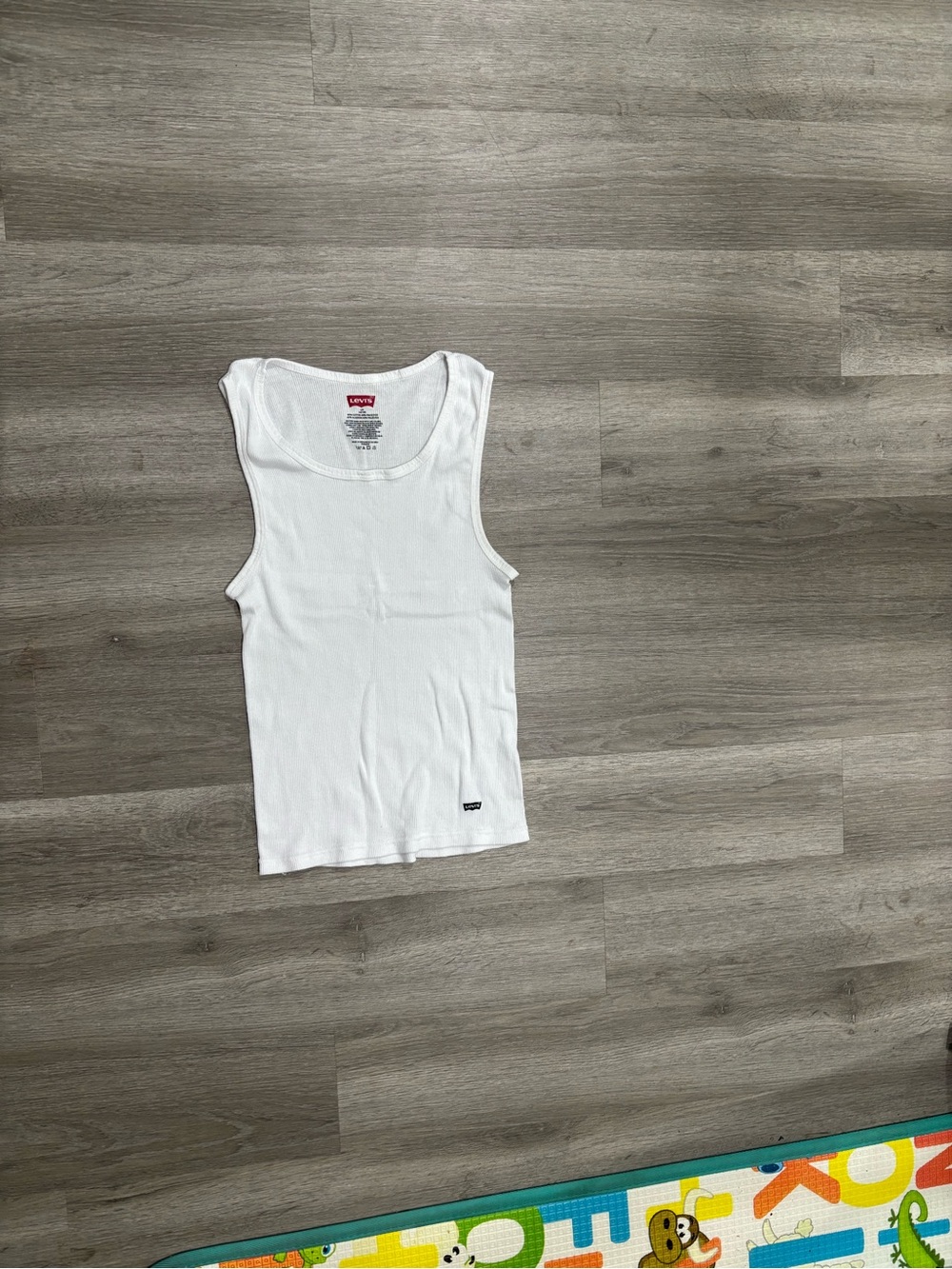 Levi's Women's White Ribbed Tank